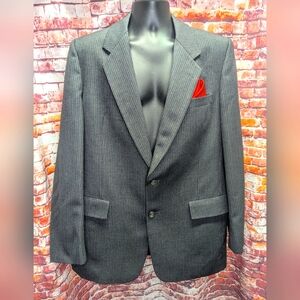 Vintage Christian Dior gray pinstripe blazer/jacket